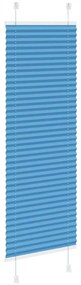 pliszírozott redőny kék 40x100 cm szövetszélesség 39,4 cm