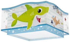 Dalber 63476 - Gyermek mennyezeti lámpa BABY SHARK 2xE27/60W/230V