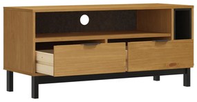 FLAM tömör fenyőfa TV-szekrény 110 x 40 x 50 cm