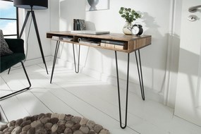 SCORPION szürke akácfa íróasztal 110cm