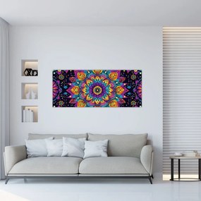 Kép - Kaleidoszkópos mandala (120x50 cm)