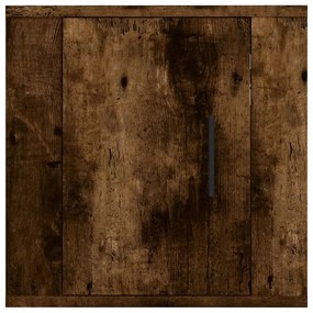 2 db füstös tölgy falra szerelhető TV-szekrény 40x34,5x40 cm