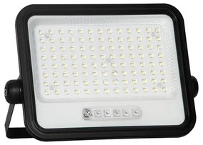 LED dimmelhető napelemes reflektor LED/200W/3,2V IP65 10000 mAh fekete + távirányító