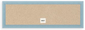Bársony kárpitozott panel - Téglalap - 100x20 cm Szín: Világoskék
