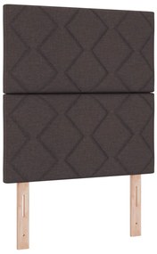 Fejtámla Gyémánt Blokk Mintázat Sötétbarna 80 cm Szövet, Fejtámla Gyémánt Blokk Mintázat Sötétbarna 160 cm Szövet