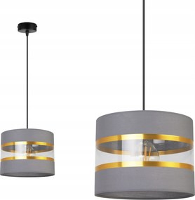 Mennyezeti Lámpa Lógó Glamour Csillár Szimpla Szürke-arany Lámpabúra