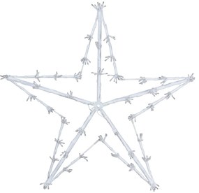 White star karácsonyi LED-es dekoráció, 80 cm