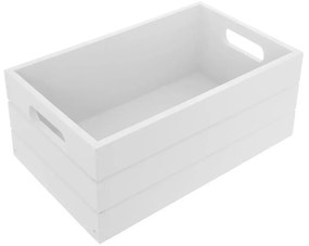 Orion fadoboz, fehér, 36 x 26 x 15 cm, L