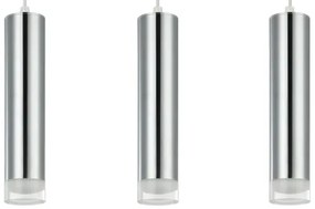 Csillár zsinóron ARMIN 3xGU10/10W/230V fényezett króm