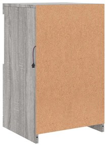 szürke sonoma színű tálalószekrény LED-ekkel 41 x 37 x 67 cm