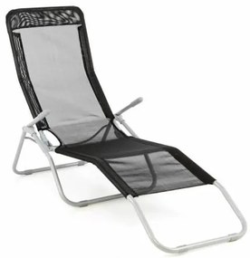 GARTHEN Kerti nyugágy 160 cm fekete