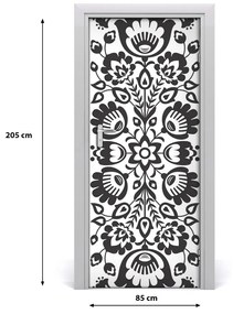 Poszter tapéta ajtóra népi motívum 85x205 cm