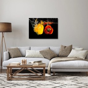 Kép - paprika a vízben (üvegen) (70x50 cm)
