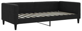 fekete kihúzható szövet heverő 100 x 200 cm