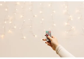 LED Dimmelhető Kültéri karácsonyi függöny CURTAIN 360xLED/8,4W/230V 2x2 m IP44 meleg fehér + távirányító