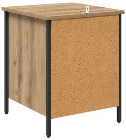 Éjjeliszekrény 2 pcs kézműves tölgy 40 x 42 x 50 cm Faanyag