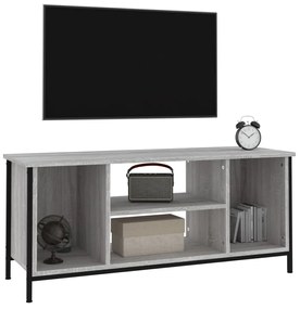szürke sonoma színű szerelt fa TV-szekrény 102x35x45 cm