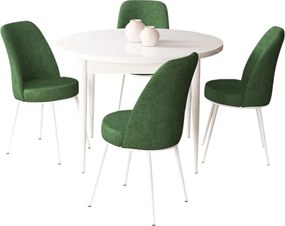 Tor étkezőgarnitúra, fehér-khaki, 90 cm