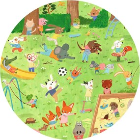 Megfigyeltető puzzle - Kisbarátok a kertben, 35 db-os - Little friends' garden