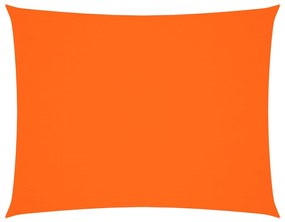 narancssárga téglalap alakú oxford-szövet napvitorla 5 x 7 m