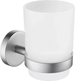 AREZZO design RONO üveg pohár tartó, szálcsiszolt nikkel