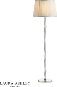 LAURA ASHLEY 3756052-Q Kristály Állólámpa Fehér, Csiszolt króm B22 IP20