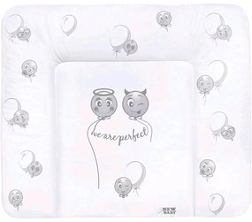 Pelenkázó lap puha New Baby Emotions fehér 85x70 cm