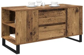 vidaXL Dohányzóasztal Öreg fa 102 x 44,5 x 50 cm Faanyag