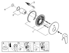 GROHE 29190001 - BAUEDGE kádcsaptelep DN 15, fényes króm