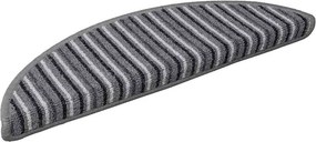 vidaXL Öntapadós lépcsőszőnyegek 15 pcs Szürke 56 x 17 x 3 cm