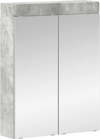 vidaXL Fürdőszobai tükörszekrény TULUM Beton Szürke 60 x 16,5 x 78 cm