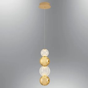 LED drótkábeles csillár CREMONA LED/7W/230V 3000K aranyszínű