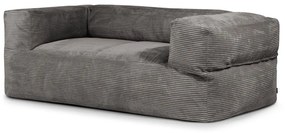 Sötétszürke kordbársony babzsákfotel Sofa MooG – SLOWDOWN