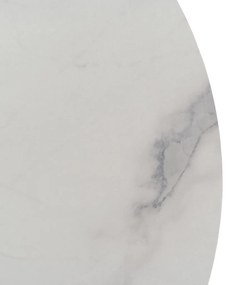 Fehér Márvány Mintázatú Dohányzóasztal. MDF. BEST