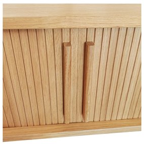 Natúr színű TV-állvány tölgyfa dekorral 138x50 cm Rove – Woodman