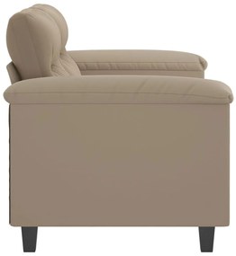 vidaXL kétszemélyes tópszínű mikroszálas szövetkanapé 120 cm