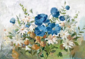 Fotótapéta Festett kép színes Virágok Ragasztó Ajándék 415 x 290