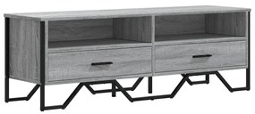 szürke sonoma színű szerelt fa TV-szekrény 122 x 34 x 41 cm