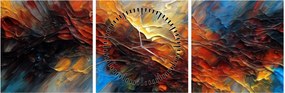 Kép - Színes textúra (órával) (90x30 cm)
