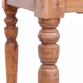 vidaXL tömör mahagóni fa íróasztal fiókokkal 117 x 57 x 75 cm