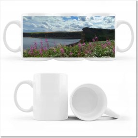 Fotó bögre Lila virágok