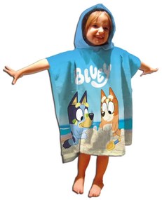 Bluey Sandcastle strand törölköző poncsó 55x110 cm (Fast Dry)