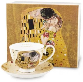 Klimt porcelán teás csésze aljjal díszdobozban 300 ml