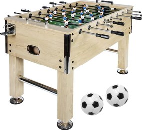 GamesPlanet® Csocsóasztal LEEDS Világos 140 x 73 cm