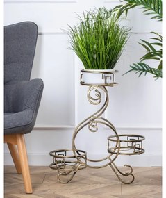 Virágállvány 64x60 cm arany színben