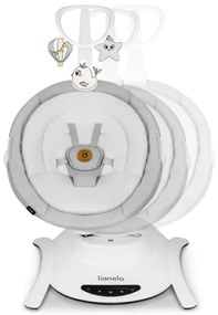 Lionelo - BELLA zenélő babahinta, betonszürke + távirányító