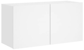 fehér falra szerelhető TV-szekrény 80 x 30 x 41 cm