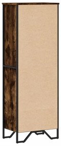 füstös tölgy színű szerelt fa könyvszekrény 50 x 31 x 137,5 cm