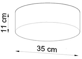 Atis Ceiling fekete mennyezeti lámpa - Sollux