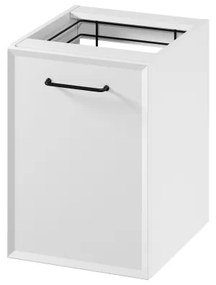 Cersanit S1022-011 - Falra szerelhető fürdőszobai szekrény szennyeskosárral MILLE 40x45 cm fehér